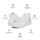 Dental Men’s high top canvas shoes - Dentists, Assistants, Hygienists