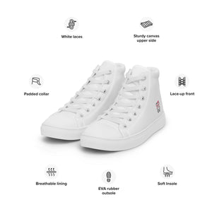 Dental Women’s high top canvas shoes - Dentist, Assistants, Hygienists