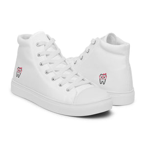 Dental Women’s high top canvas shoes - Dentist, Assistants, Hygienists